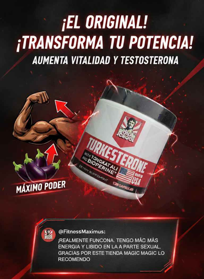 Turkesterone Old School™ – Fuerza, Resistencia y Vitalidad | 120 capsulas  | ENVÍO GRATIS y PAGA AL RECIBIR