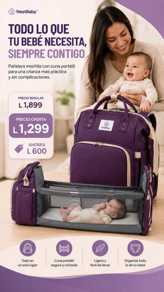 NestBaby™ - MOCHILA PAÑALERA