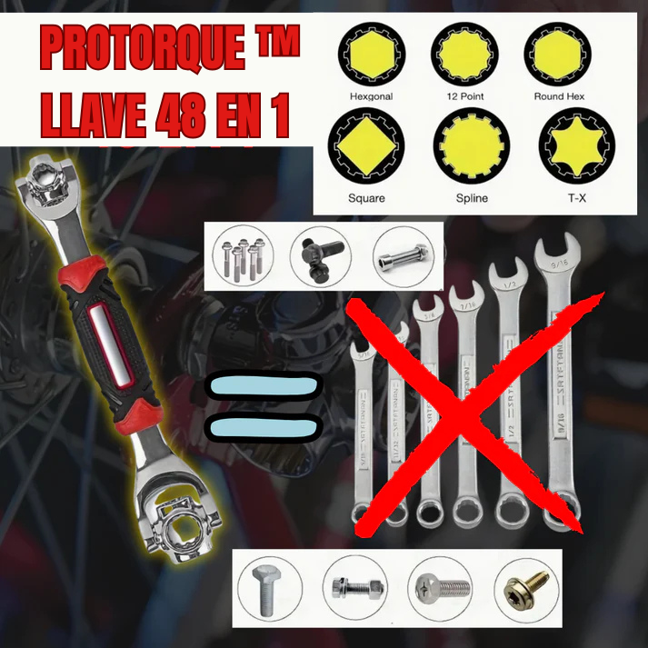 PROTORQUE™ - LLAVE UNIVERSAL MULTIFUNCIONAL 48 EN 1 💪🛠️