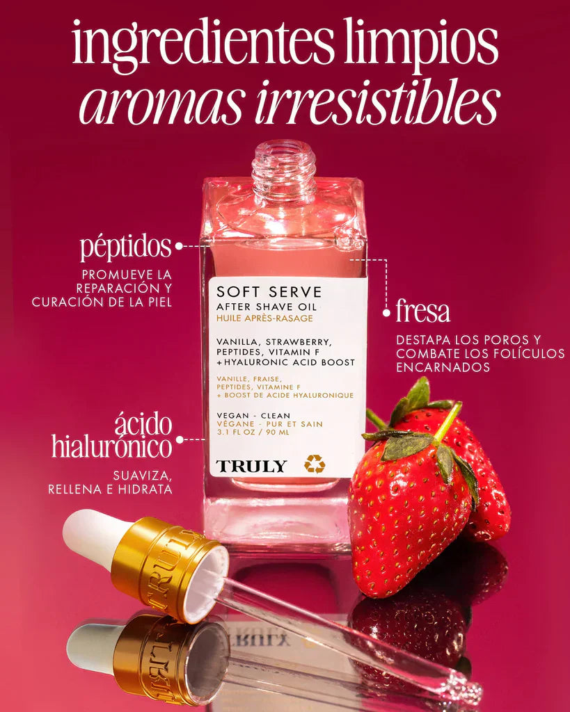 Truly Soft Serve™ ✨ – After Shave Oil | Aceite hidratación para después del afeitado